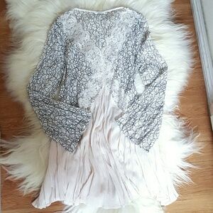 CREAM LACE BOHO DRESS